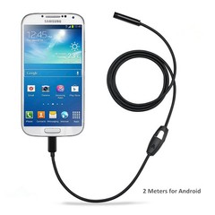 5.5mm Android Endoscope Waterproof Snake Borescope USB Inspection Camera 6 LED
