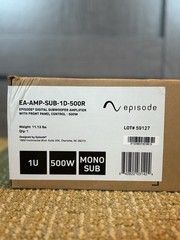 Episode EA-AMP-SUB-1D-500R 500W Digital Subwoofer Amplifier – Brand New