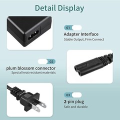 🗽54.6V AC Adapter For Jetson Haze JHAZE-BLK Folding Electric Bike Power Supply