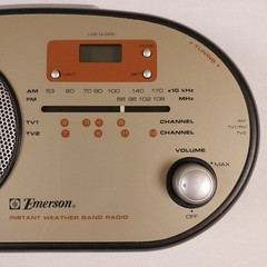 Emerson AM FM Weather Band Radio RP1103 tested and works AC or battery power