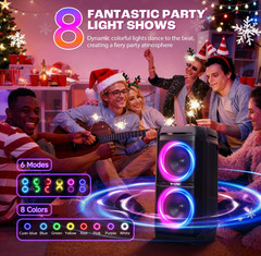 W-KING T11 Portable Bluetooth Speaker 240W Loud Boom Box&Deep Bass Subwoofers