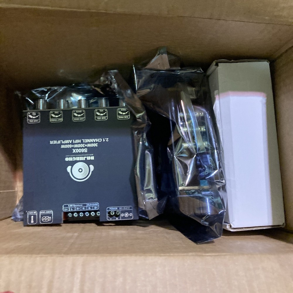 (4)-Dajunguo S600x Bluetooth Amplifiers Open Box. All Light Up/power Up.