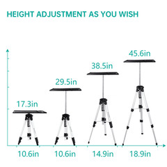 VANKYO WT50 Aluminum Tripod Stand w/ Tray For Projector/Laptop/Camera Adjustable