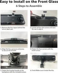 WOLFBOX OEM Bracket for Type-C G840S/G840H/G850/G900 Mirror Dash Cam