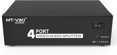 RCA Audio/Video Splitter 1 In 4 Out – Simplifies Your Home Entertainment Setup