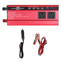5000W Inversor de corriente DC 12V 24V a AC 110V 120V Convertidor con 3 AC 4 USB