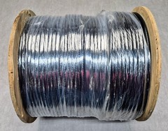 Amphenol RG6 Coaxial Cable 1000ft Trishield 18AWG Black 006277V14BK031SFTDR1