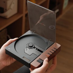 SYITREN R300 CD Player Portable Bluetooth Desktop CD Players Wood music retro