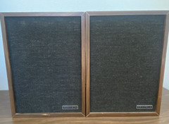 1960s Zenith Wood Wooden 13″ x 10″ x 8″ Book Shelf Speakers Works