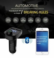 Bluetooth Car FM Transmitter MP3 Player Wireless AUX Radio Fast 2 USB Charger