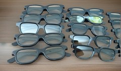 REAL D PASSIVE 3D Glasses Adult Size Black Lot of 20