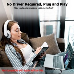 USB to 3.5mm TRS Stereo Audio Cable, 10FT USB A 2.0 to 1/8 inch 3.5mm Male Au…