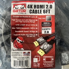 4K HDMI Cable 2.0 UHD Ultra High Speed 2160P HDR 60Hz 18Gbps Dolby HDCP HDTV HD