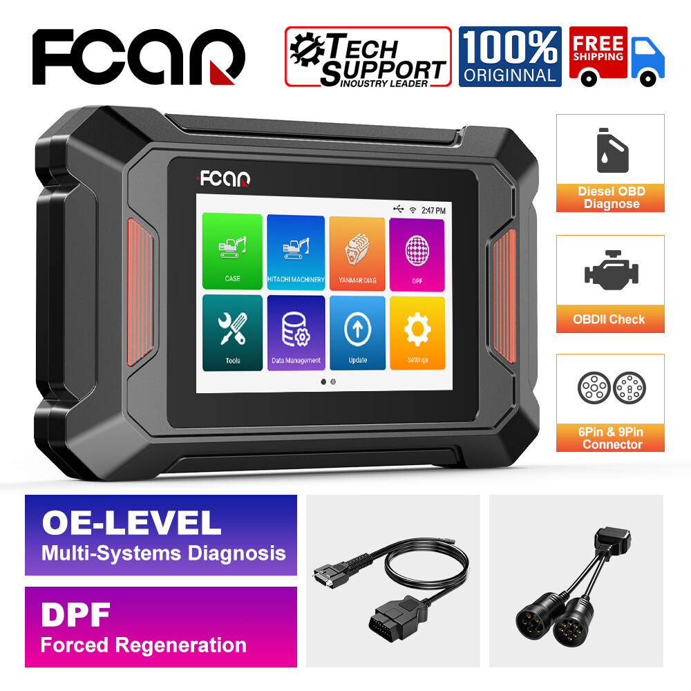 Commercial Truck Scan Tool DPF Regen Heavy Duty Truck Scanner OBD2 Code Reader