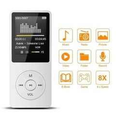 128GB Support Bluetooth MP4/MP3 Lossless Music Player FM Radio Recorder Sport US