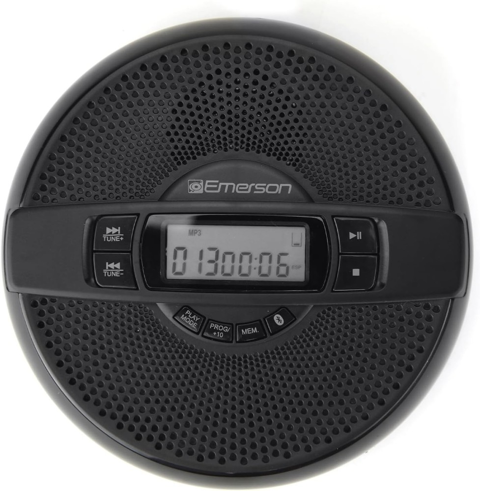 Emerson EPCD-2000 Portable Bluetooth CD Player with FM Radio, Built-in Speaker
