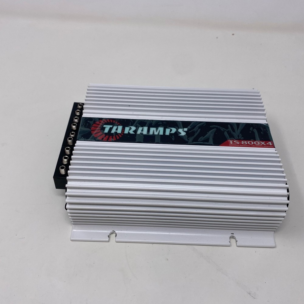 Taramps TS 800X4 4-Channel 800W RMS Car Amplifier – 2 Ohms, Silver
