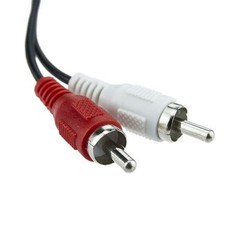 12FT 3.5mm Male Plug Jack to 2 RCA Male Stereo Audio Cable