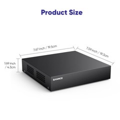 SANNCE HD 8CH 1080P Lite CCTV DVR TVI Video Recorder for Security Camera System