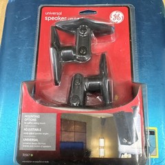 GE Universal Speaker Mounting Brackets – Wall or Ceiling Mount – NEW