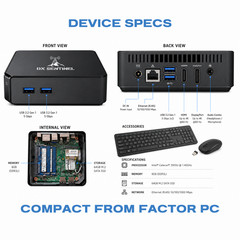 DXSentinel SDR Ham Radio Mini PC Kit 8GB 64GB SSD JS8Call FLDIGI Windows 11 Pro