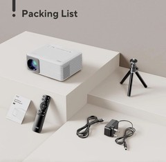 AKIYO O1 Mini LED Portable Projector with Projector Stand iOS/Android HDMI/PS5