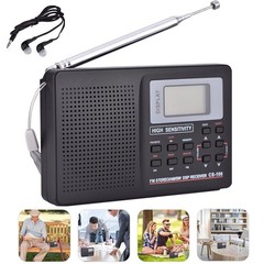 Portable Digital AM/FM/SW/MW/LW Radio Stereo Speaker Player Headphones Full Band