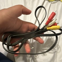 3-RCA Male to 3-RCA Male Composite AV Cable Red/White/Yellow 1:1 Black