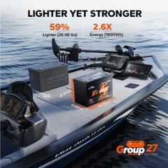 LiTime 16V 100Ah Bluetooth Self-heating Fish Finder Lithium Battery-Refurbished