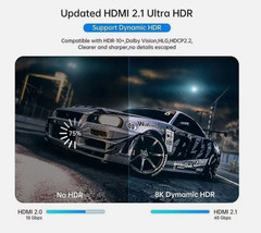 📺 1.5m HDMI 2.1Cable 8K 60Hz 4K 120Hz 3D HDR 48Gbps HiFi eARC Dolby ✅FREE SHIP