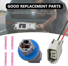 Car Rear License Plate Light Socket with Female Connector Pigtail OEM F81Z-13…