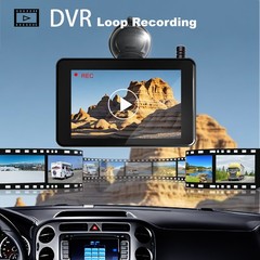 Solar Magnetic Wireless Backup Camera 1080P Monitor TouchScreen Car Truck Camper