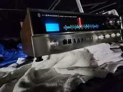 Vintage Sherwood S-7225B Stereo Receiver – Pro Serviced & Cleaned – Rare Blue Di