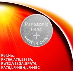 4 Pcs Panasonic R44 Button Cell Watch Battery 1.5V AG13 L1154 A76 SR44 357