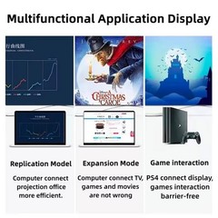 Mini HDMI to HDMI Cable Adapter Converter 8K UHD High Speed HD HDMI A to Mini C