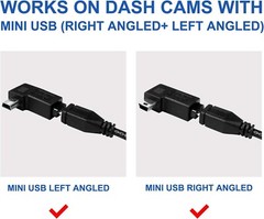Universal Dash Cam Hardwire Kit Micro/Mini USB Type C 12-24V to 5V for Car DVR