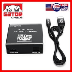 Toslink Optical Fiber Digital Audio Splitter Adapter SPDIF 3-Port 1×3 1-In 3-Out