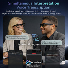 AI Smart Glasses Gradient Lenses Men Women 8MP Camera 4K HD Video Recorder