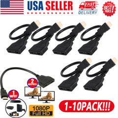 4K HDMI Cable Splitter Adapter 2.0 Converter 1 In 2 Out 1 Male to 2 Female lot