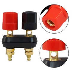 Zorveiio 2 Pack Banana Plug Jack Female Socket Gold Plated 2pcs,