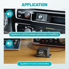 Universal Car Audio Amplifier RCA Level Controller Bass Volume Control Knob