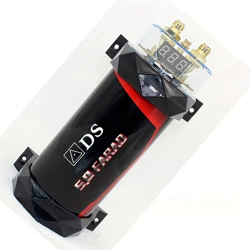 Car Audio Capacitor 5.0 Farad 1000-3000W Digital Display Power Protection for Am
