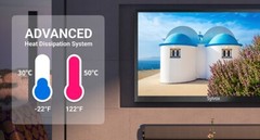 Sylvox 43in Outdoor TV 4K Waterproof IP55 Smart 1000nits Built-in dual speakers