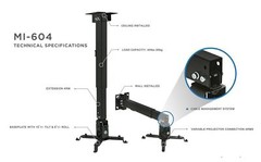 Mount-It! Wall or Ceiling Projector Mount with Universal LCD/DLP Mounting