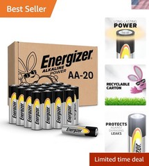 20 Alkaline AA Batteries – Ultimate Reliability for Household & Emergency Use