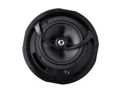 Monoprice 2-Way Carbon Fiber In-Ceiling Speakers – 8in (Pair) W/ Angled Drivers