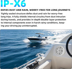 800W 6.5 Inch Marine Speakers – 2 Way Waterproof UV Weather Resistant Outdoor St