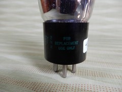 Sylvania Green Leaf Type 45 Vacuum Tube Amplitrex Tested 113% Gm