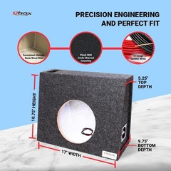 8 Inch Single Vented Subwoofer Enclosure for Truck with Durable MDF Construction