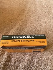 6 packs of 1 Duracell 377/376 SR66 SR626W 1.5V Silver Oxide Button Cell Battery